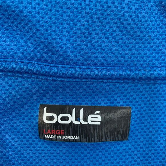 Bolle Polo Shirt Mens L Large Pacific Short Sleeve Quick Dry Performance Golf - Picture 5 of 10